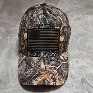 Grunt Style Camo Hat with Flag Patch